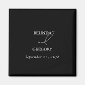 Aimant Mariage de script de signature de calligraphie noi (Devant)