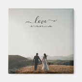 Aimant Mariage de script mariage de la mémoire photo Love (Devant)