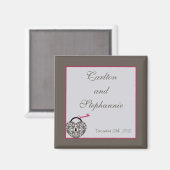 Aimant Mariage de serrure cardiaque Favoriser (Recto/Verso)