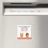 Aimant Mariage d'été Enregistrer la date (In Situ (Lave-vaisselle))