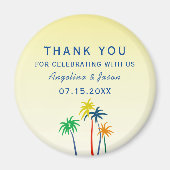 Aimant Mariage d'été Merci Favor (Devant)