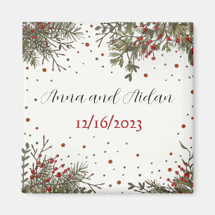Aimant Mariage d'hiver Inspiration Élégante Moderne