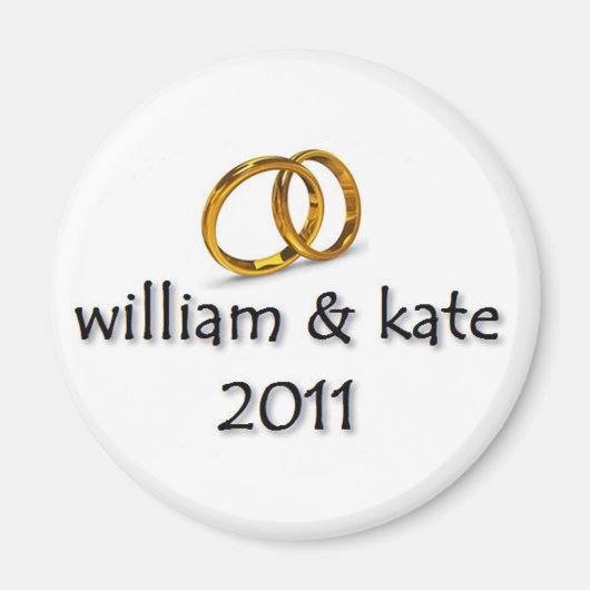 Aimant Mariage du prince William & Kate 2011 (Devant)