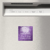 Aimant Mariage élégant "Sauvez La Date" Coeurs Modernes P (In Situ (Lave-vaisselle))