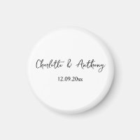 Mariage Élégant Script Creative Black White