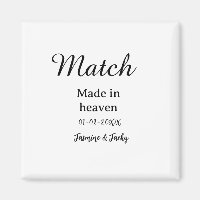 Mariage fait au ciel nom date calligra simple