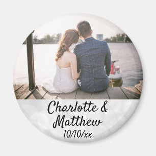 Aimant Mariage Favoriser la typographie moderne Merci pho