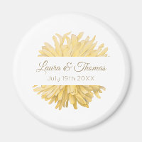 Mariage jaune et blanc