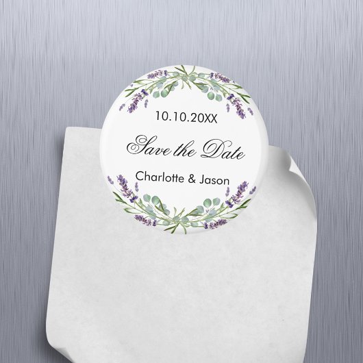 Aimant Mariage Lavender eucalyptus Enregistrer l'aimant D