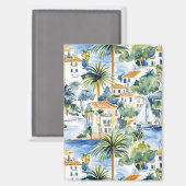 Aimant Mariage méditerranéen tropical (Recto/Verso)