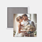 Aimant Mariage Merci (Recto/Verso)