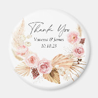 Mariage merci pour Boho floral pampas herbe