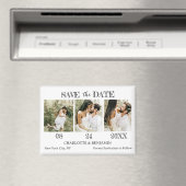 Aimant Mariage Moderne Faire-Part de Date de Mariage (In Situ (Lave-vaisselle))