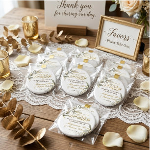 Aimant Mariage Musulman Élégance Feuilles d'Or