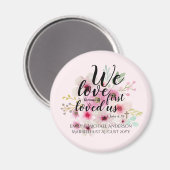 Aimant MARIAGE - Nous Aimons Parce Qu'Il Nous Aimait Pour (Recto/Verso)