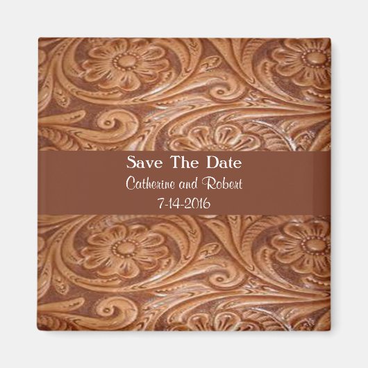 Aimant Mariage Occidental Enregistrer La Date (Devant)