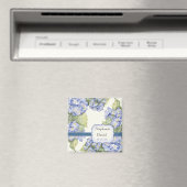 Aimant Mariage officiel bleu Hydrangea Bracket Floral (In Situ (Lave-vaisselle))