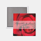 Aimant Mariage personnel de Red Rose (Recto/Verso)