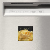 Aimant Mariage personnel rose jaune (In Situ (Lave-vaisselle))