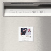 Aimant Mariage photo Keepsaké Elegant Blanc (In Situ (Lave-vaisselle))