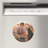 Aimant Mariage photo simple et élégant, moderne et rustiq (In Situ (Lave-vaisselle))