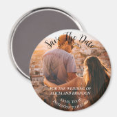 Aimant Mariage photo simple et élégant, moderne et rustiq (Recto/Verso)