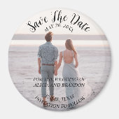 Aimant Mariage photo simple et élégant, moderne et rustiq (Devant)