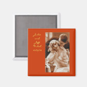 aimant mariage photo vintage (Recto/Verso)