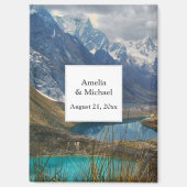 Aimant Mariage pittoresque des Alpes Sauvez la date (Recto)