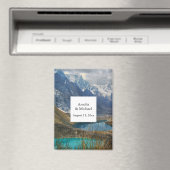 Aimant Mariage pittoresque des Alpes Sauvez la date (In Situ (Lave-vaisselle))