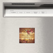 Aimant mariage romantique papillon automne save the date (In Situ (Lave-vaisselle))