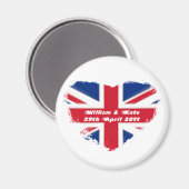 Aimant Mariage royal - Kate & William (Recto/Verso)
