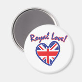 Aimant Mariage royal, Royal Love, Union Jack Heart (Recto/Verso)