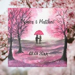 Aimant Mariage rustique amour couple cerisier fleurs arbr<br><div class="desc">Un mariage rustique adore les fleurs de cerisiers fleurissent les oeuvres d'art des arbres. Anniversaire du mariage,  Saint-Valentin. Un couple romantique,  marié et marié,  premier rendez-vous,  premier amour. Le cerisier rose fleurit l'arbre des fleurs. Décor maison. Décor chic et flippant.</div>