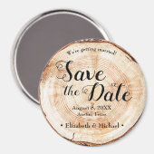 Aimant Mariage rustique Enregistrer la date Imprimé Magne (Recto/Verso)