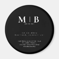 Mariage simple et élégant Monogramme Enregistrer l