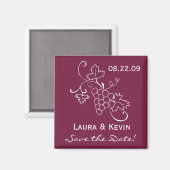 Aimant Mariage toscan Enregistrer la date (Recto/Verso)
