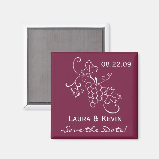 Aimant Mariage toscan Enregistrer la date (Recto/Verso)