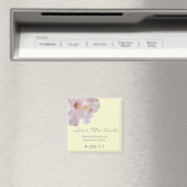 Aimant Mariage Tropical Enregistrer La Date - Hibiscus (In Situ (Lave-vaisselle))