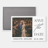 Aimant Mariage unique Enregistrer la date (Recto/Verso)