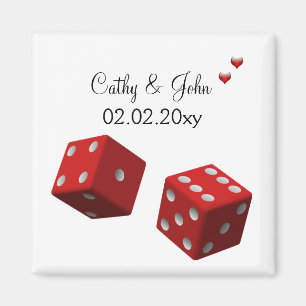 Aimant Mariage Vegas Enregistrer l'aimant de date