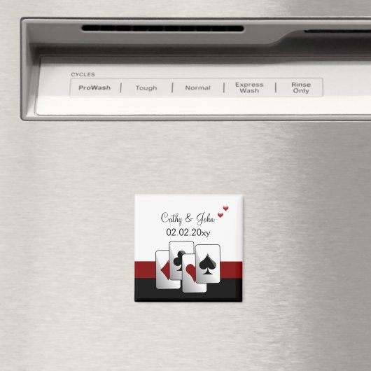 Aimant Mariage Vegas Enregistrer l'aimant de date (In Situ (Lave-vaisselle))