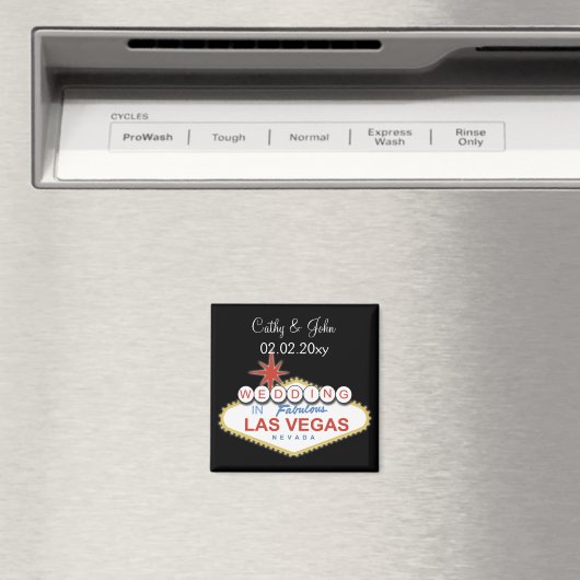 Aimant Mariage Vegas Enregistrer l'aimant de date (In Situ (Lave-vaisselle))