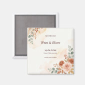 Aimant Mariage Vert Sauge Rustique (Recto/Verso)