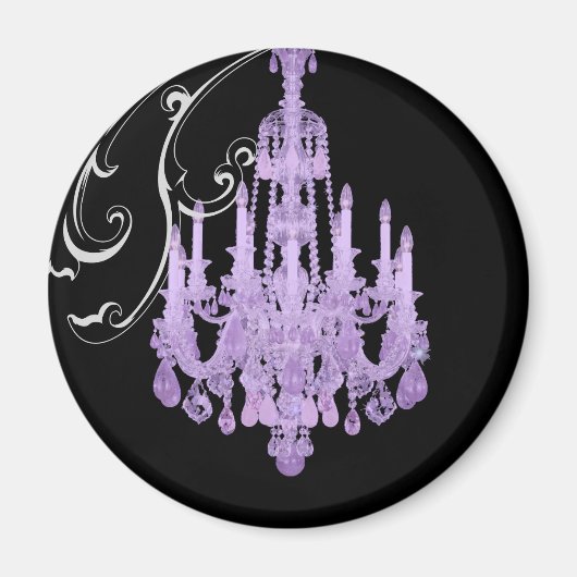 Aimant Mariage vintage Tour Eiffel de Paris Lustre (Devant)