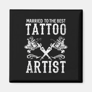 Aimant Marié À La Meilleure Épouse Artiste De Tatouage Ou