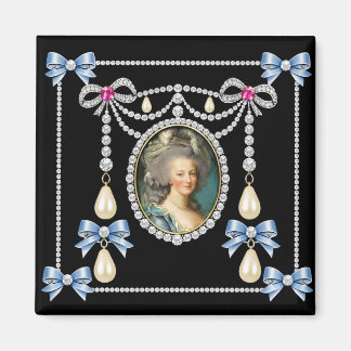 Aimant Marie Antoinette Carte inspirée Reine de France