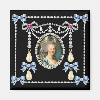 Aimant Marie Antoinette Inspirée Carte Reine de France