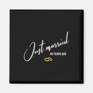 Aimant Marié il y a 40 ans, drôle, 40ème Mariage Anniv