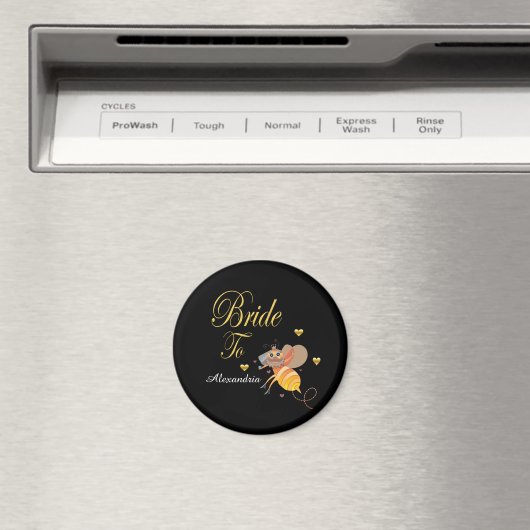 Aimant Mariée à l'abeille Personnaliser la mariée (In Situ (Lave-vaisselle))